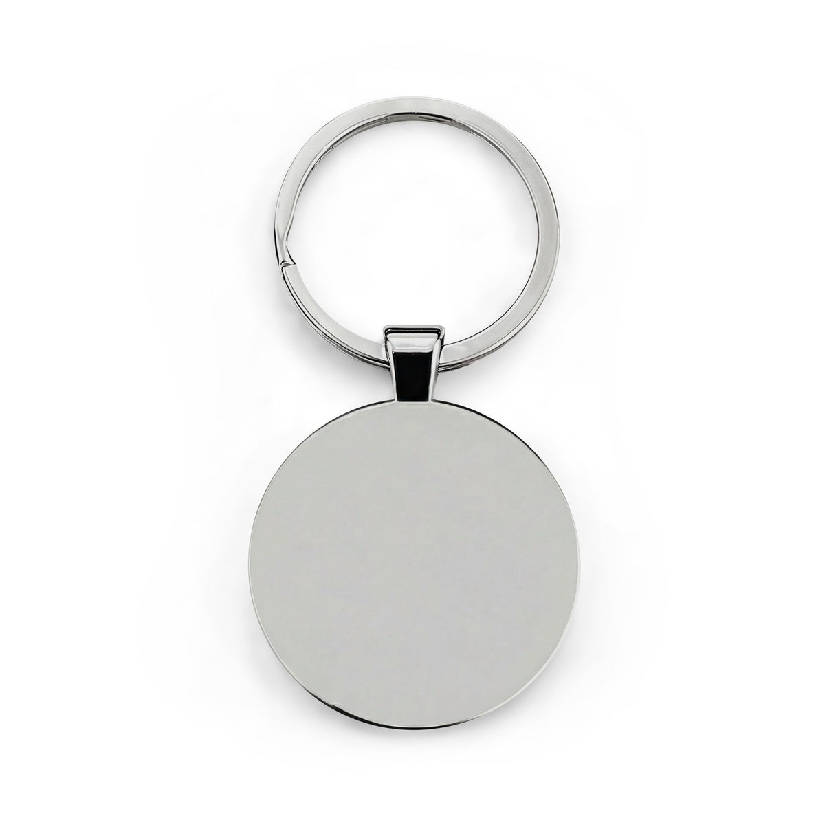 Round Stainless Steel Keychain